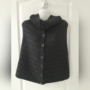 NWT Black Button Up Shall/shrug